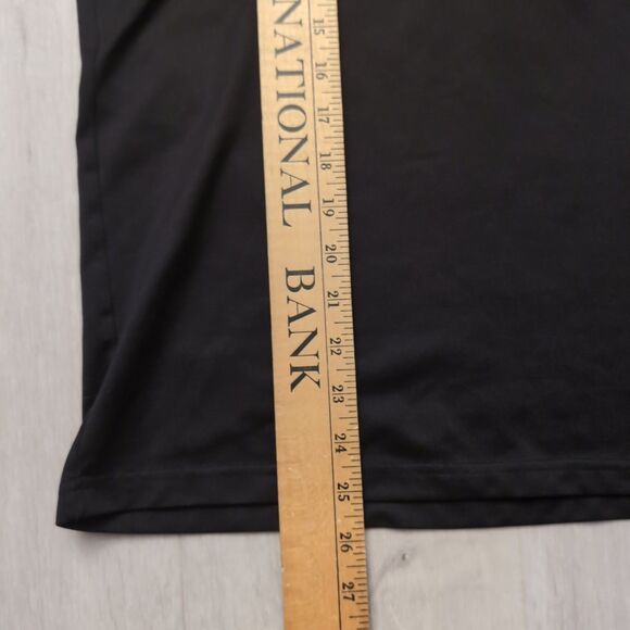 J Lindbergh Polo Mens Medium Black Jlindberg Logo Stripe Breathable - Picture 3 of 4